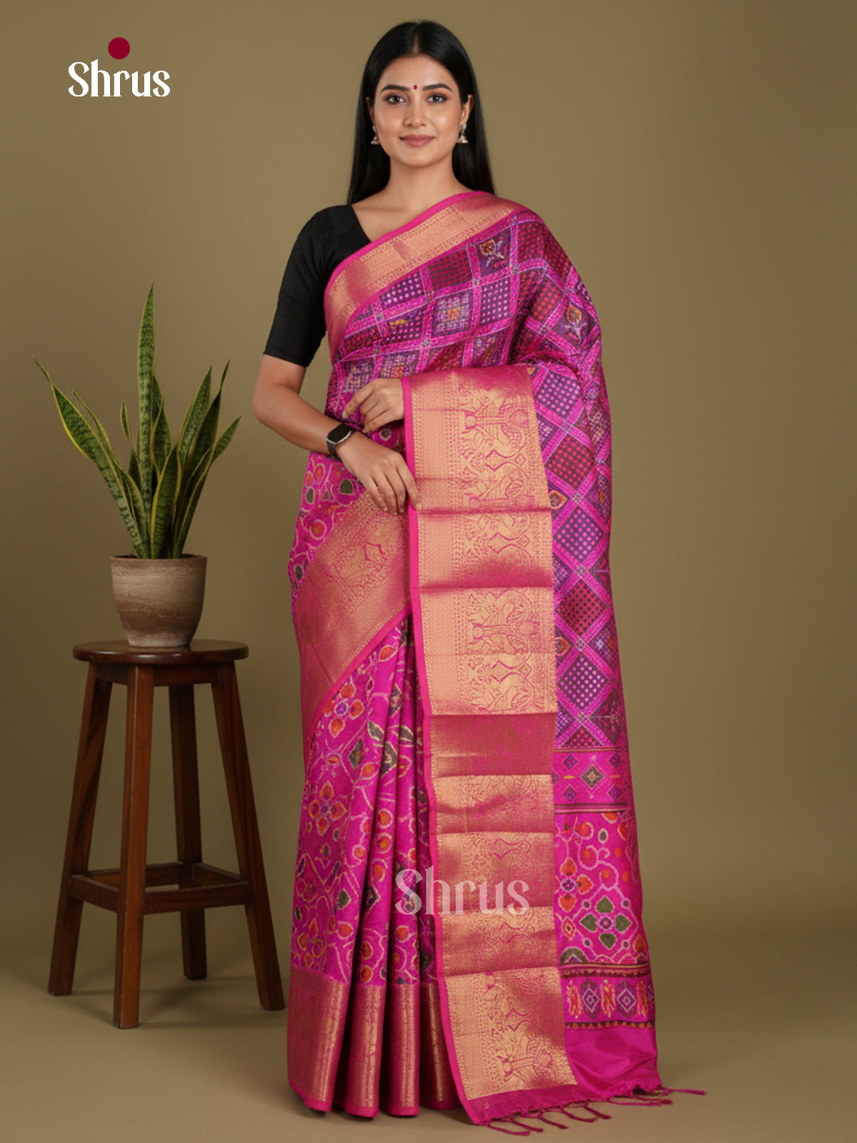 DKS21042 - Semi Patola Saree