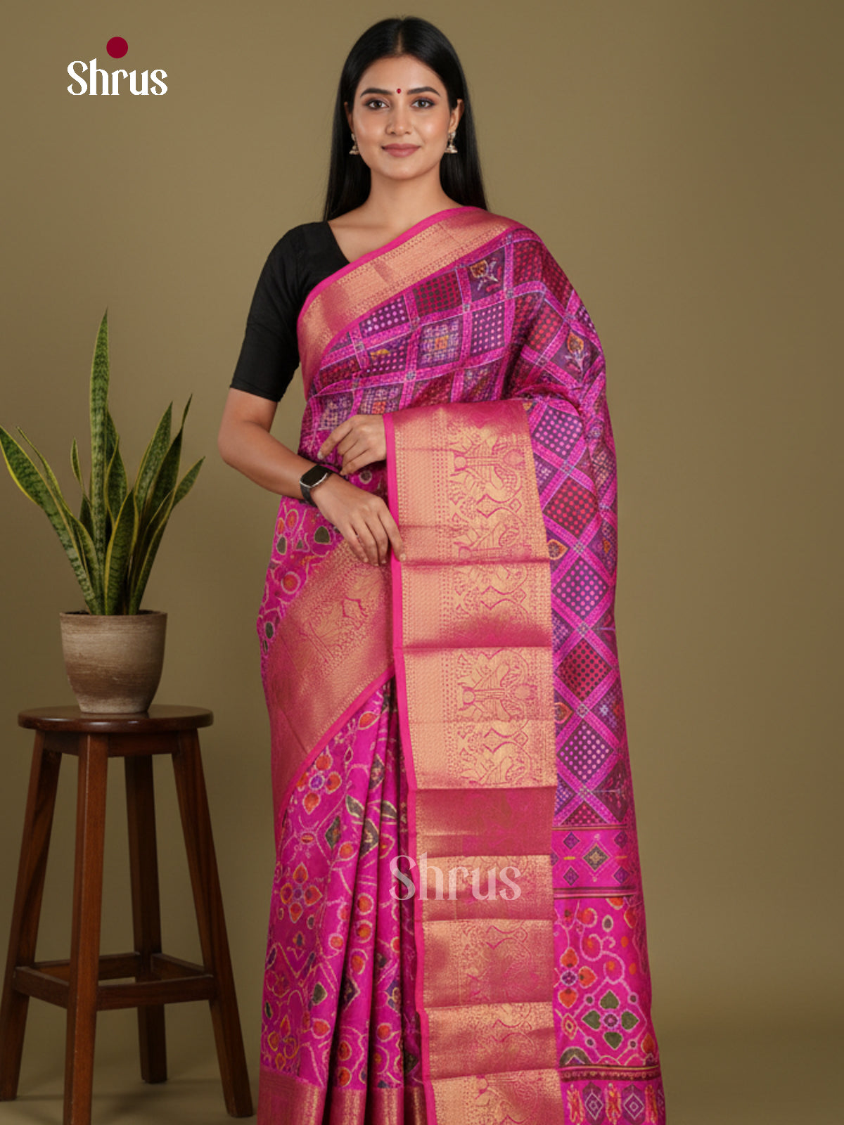 DKS21042 - Semi Patola Saree