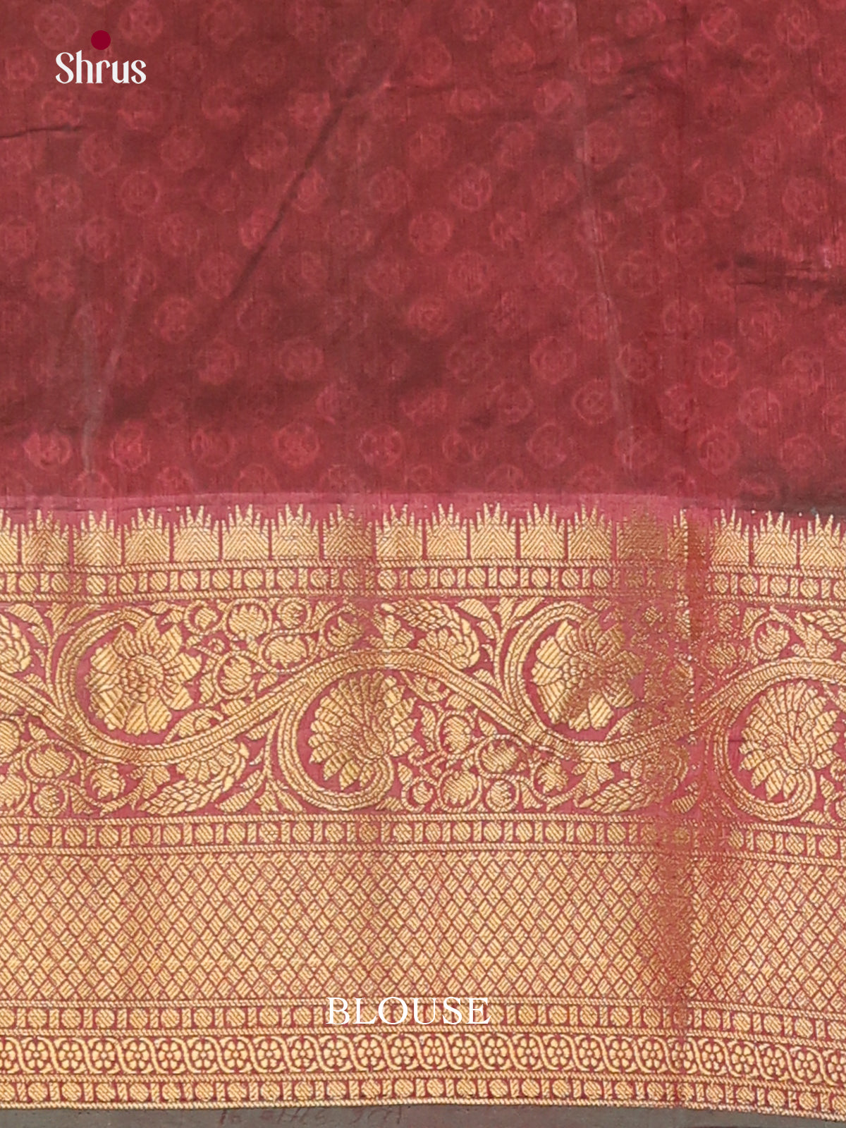 Green & Maroon - Semi Patola Saree