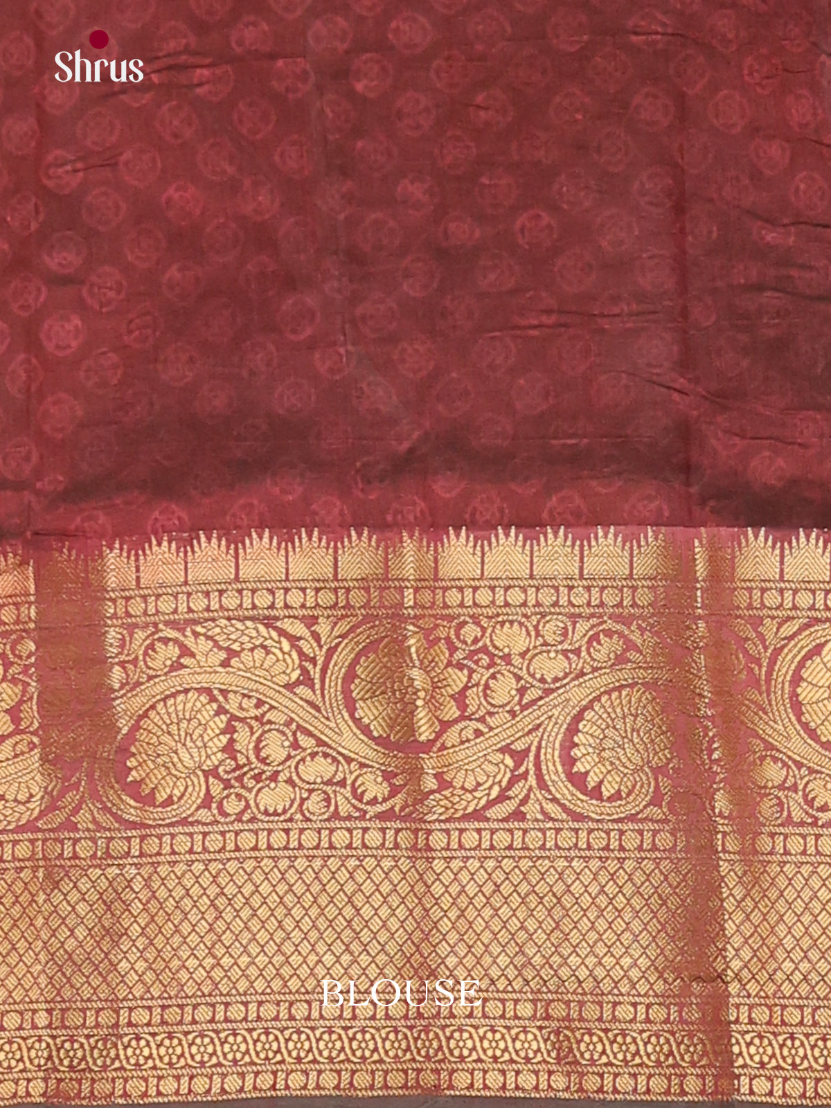 Green & Maroon - Semi Patola Saree