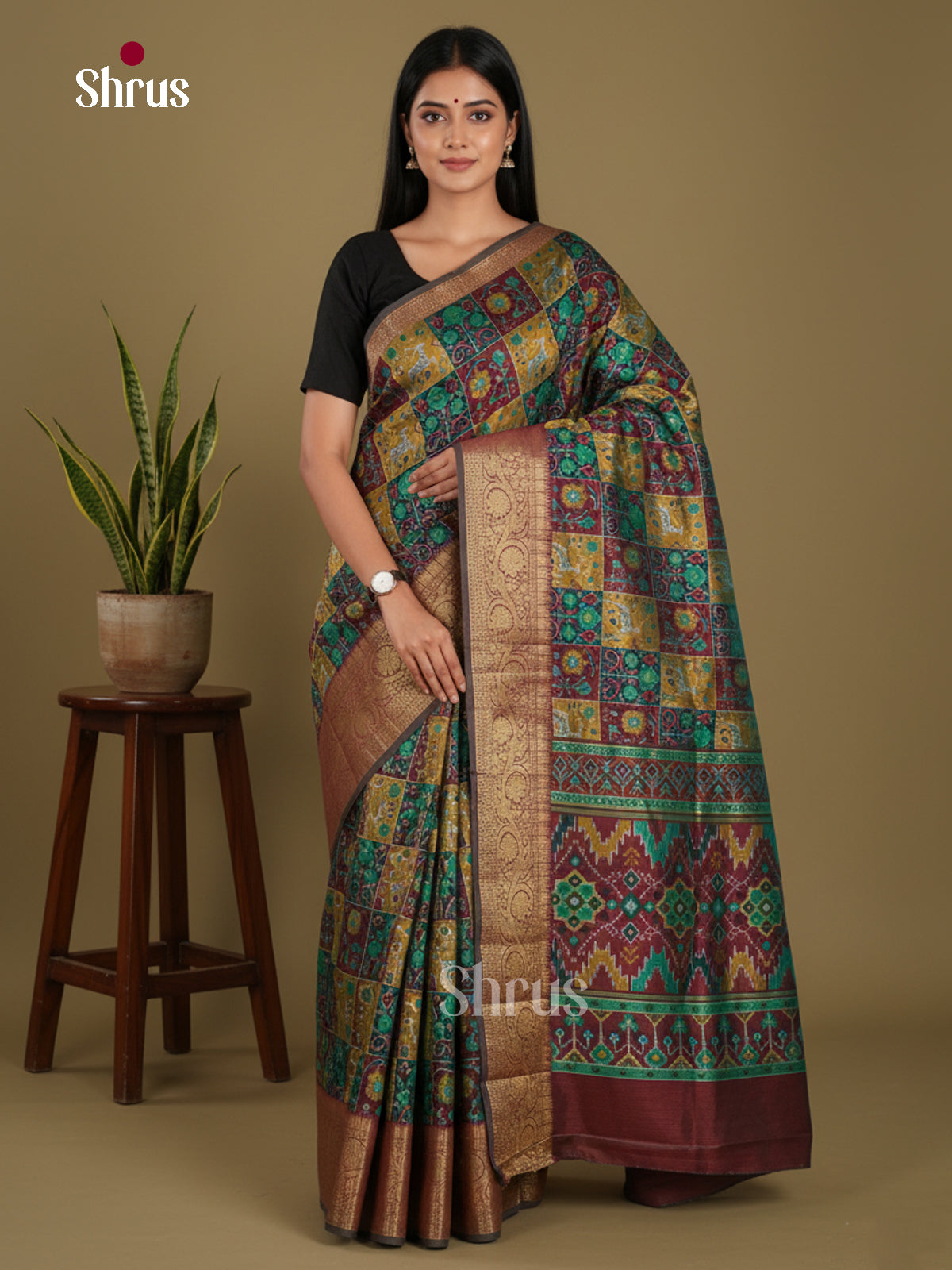 DKS21072 - Semi Patola Saree