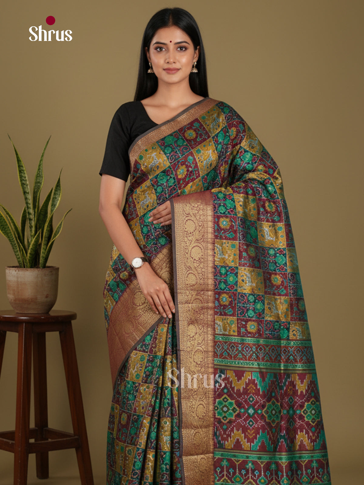 DKS21072 - Semi Patola Saree