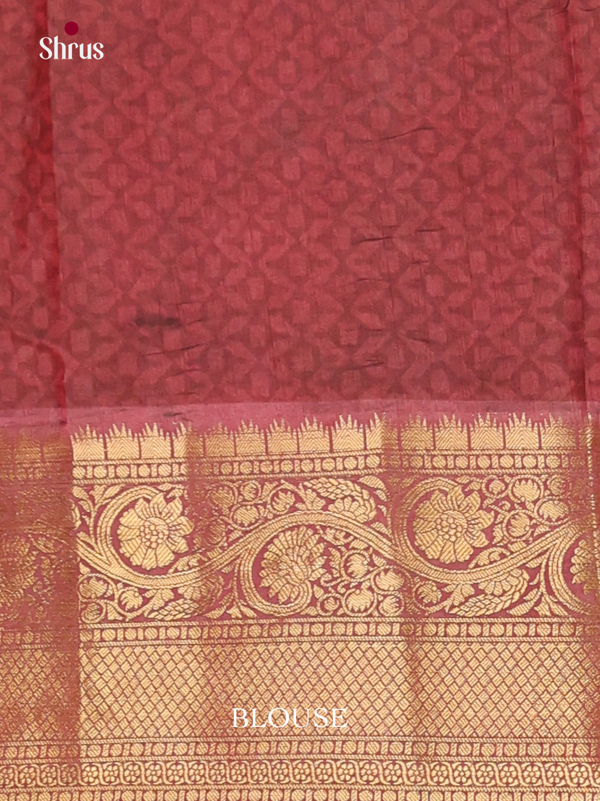 Green & Maroon - Semi Patola Saree