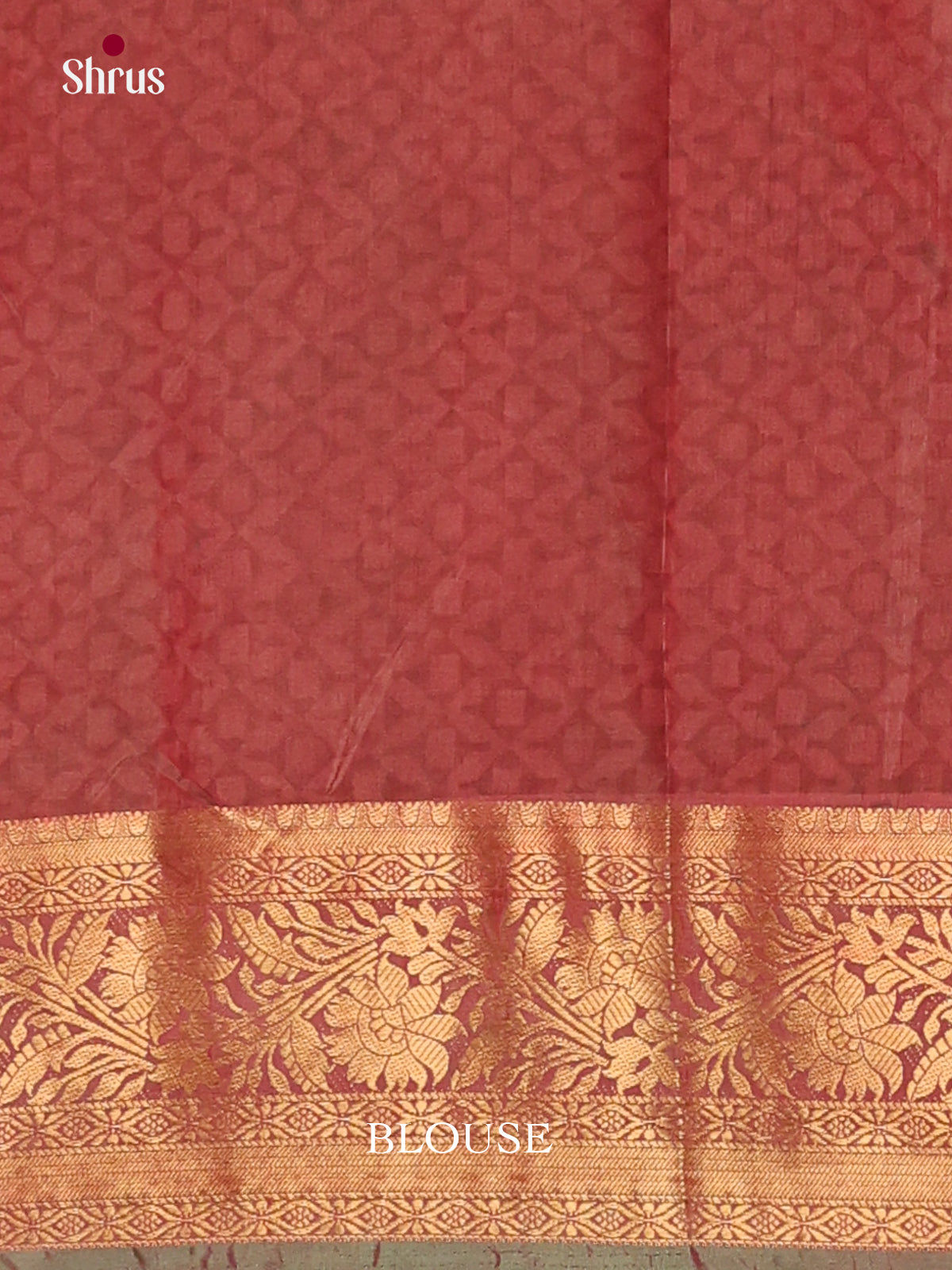 Green & maroon - Semi Patola Saree