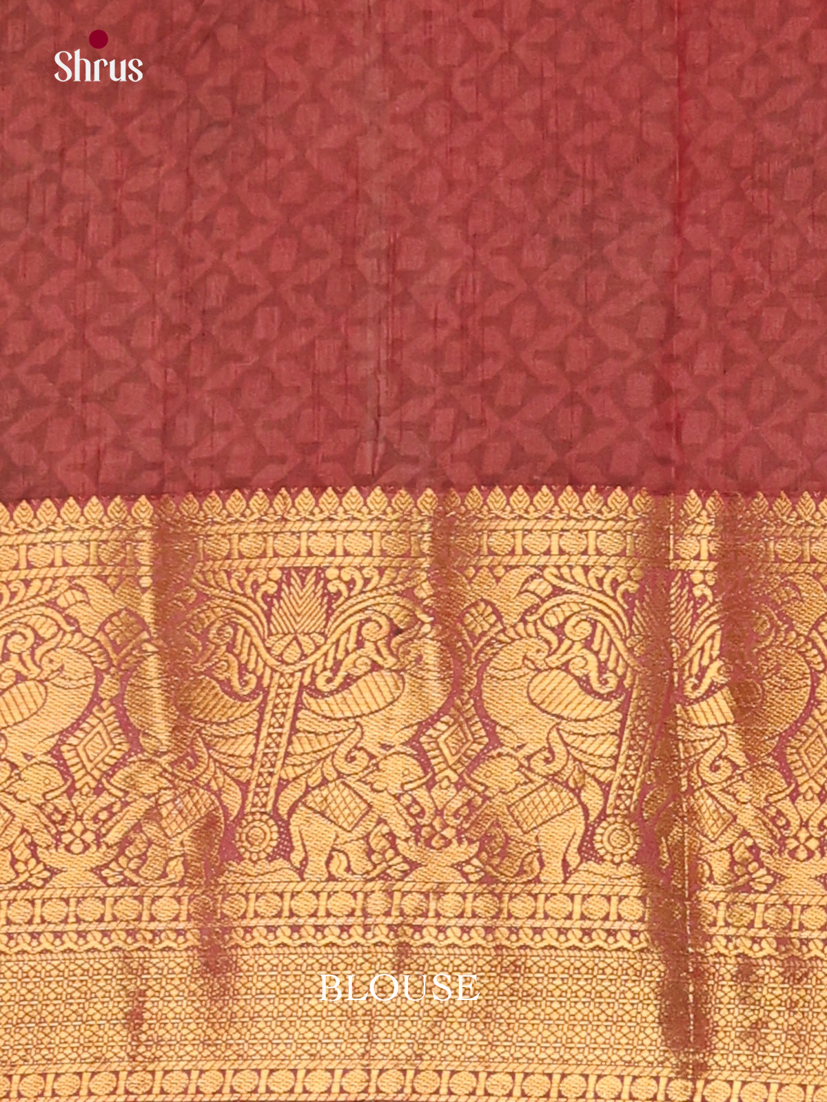 Green & Maroon - Semi Patola Saree