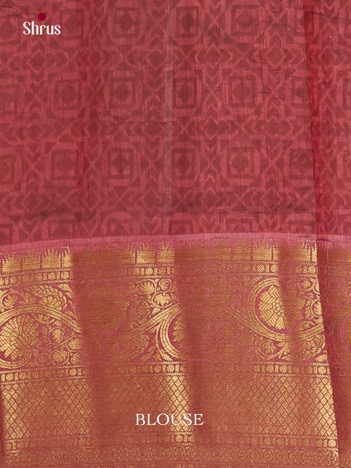 Green & maroon - Semi Patola Saree