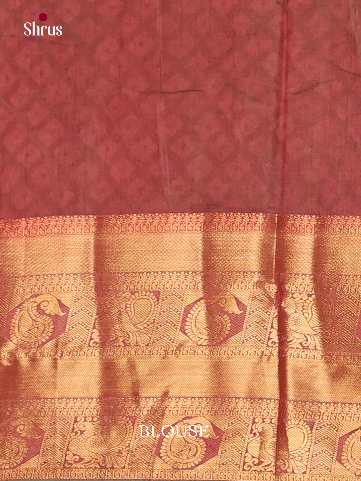 Green & Maroon - Semi Patola Saree