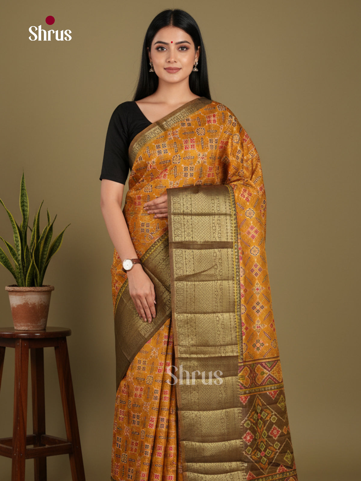 DKS21090 - Semi Patola Saree