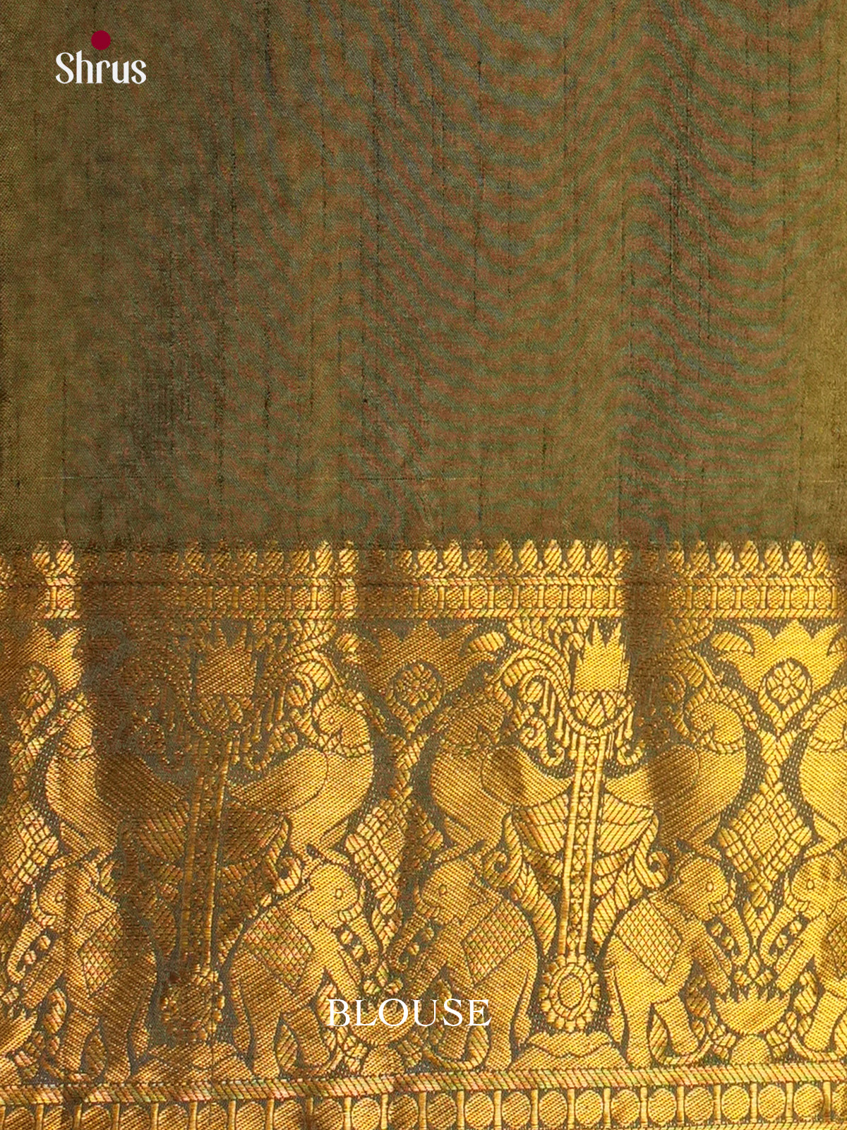 Mustard & Green - Semi Patola Saree