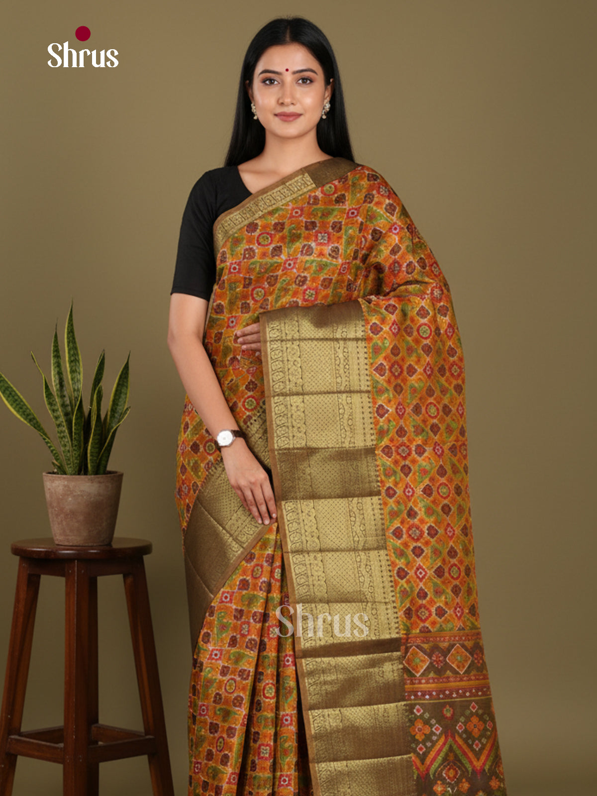 DKS21093 - Semi Patola Saree
