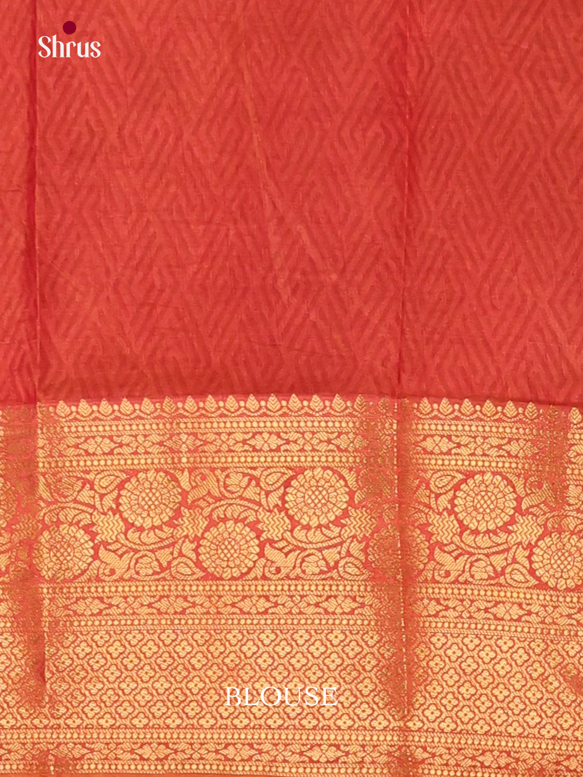 Mustard & Brick - Semi Patola Saree