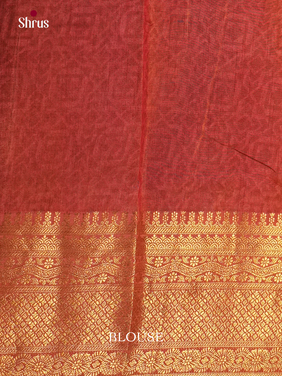 Mehandi & Brick - Semi Patola Saree