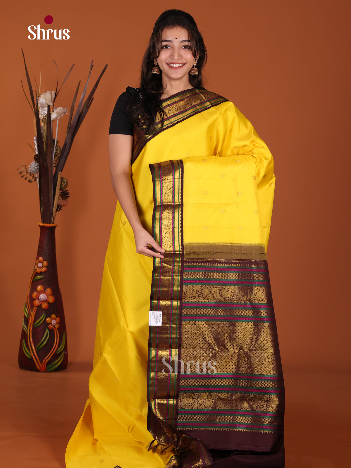 DKS22233 - Kanchipuram Korvai Plain Saree