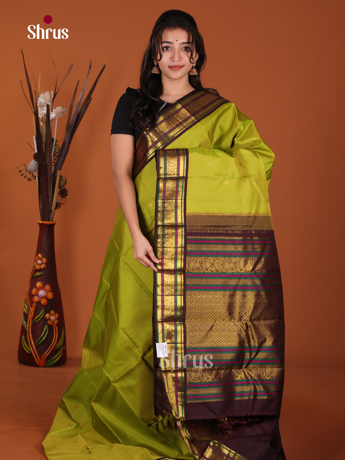 DKS22234 - Kanchipuram Korvai Plain Saree