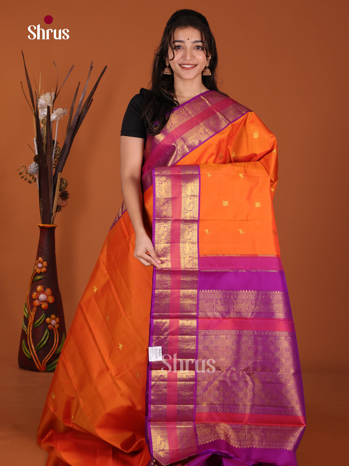 DKS22236 - Kanchipuram Korvai Plain Saree