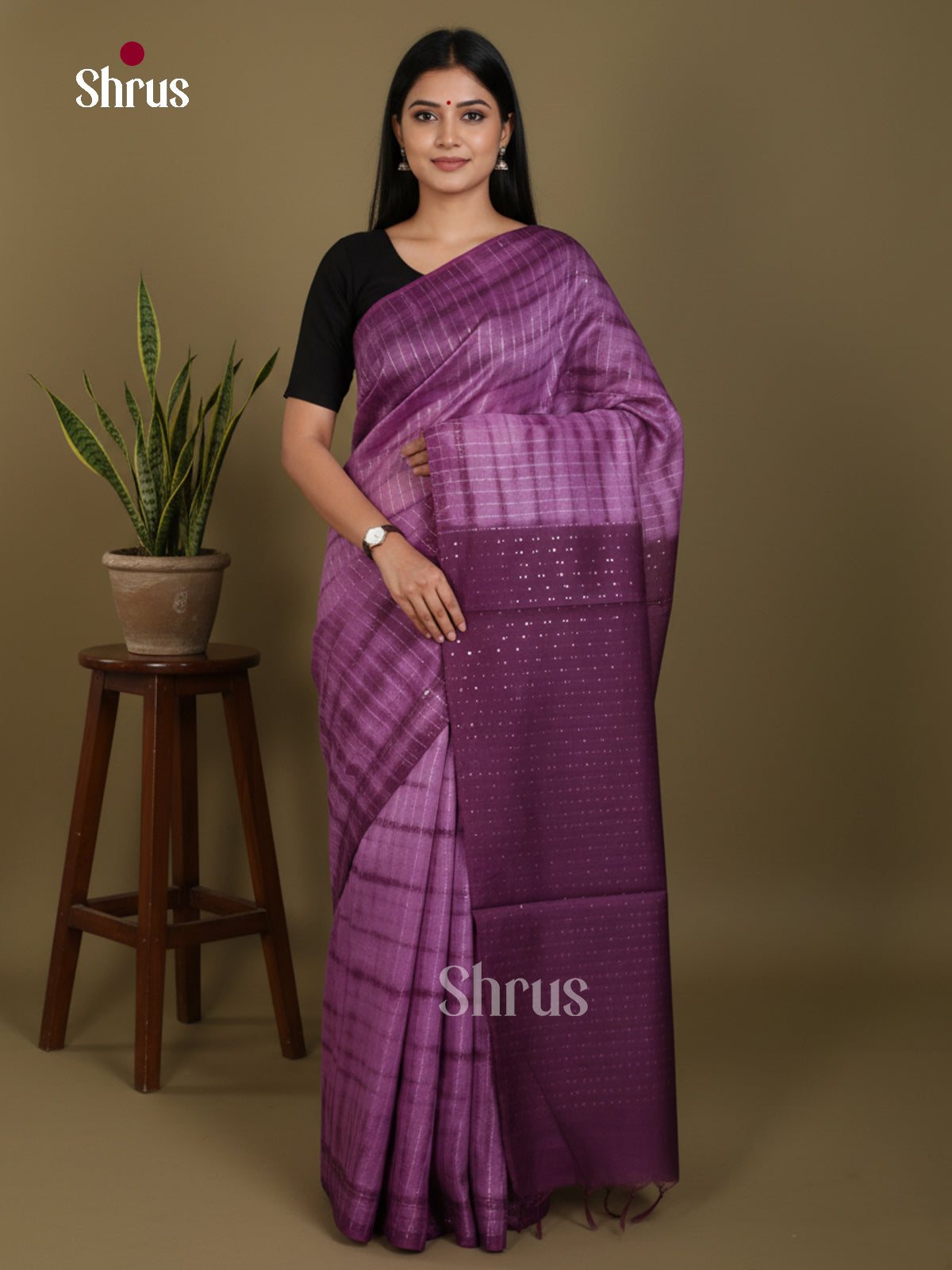 DKS22261 - Shibori Saree - Shop on Shrus.com