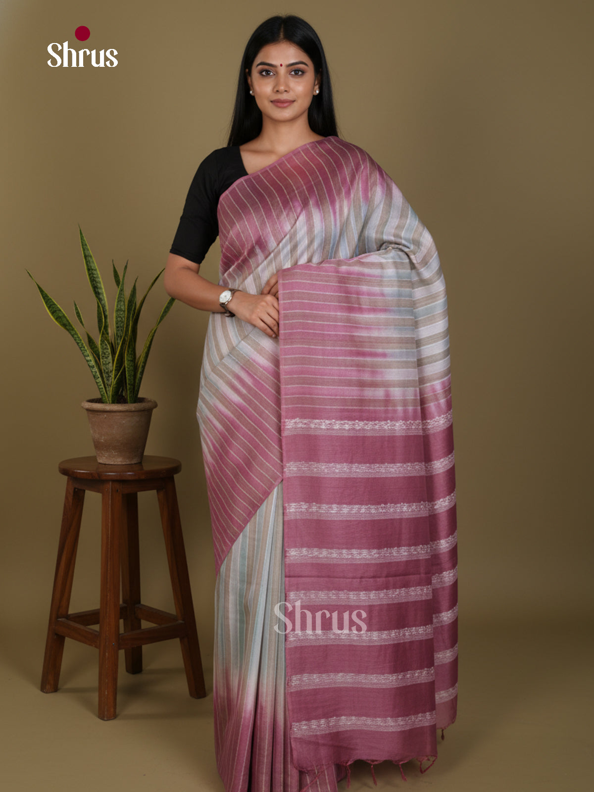 DKS22300 - Shibori Saree - Shop on Shrus.com