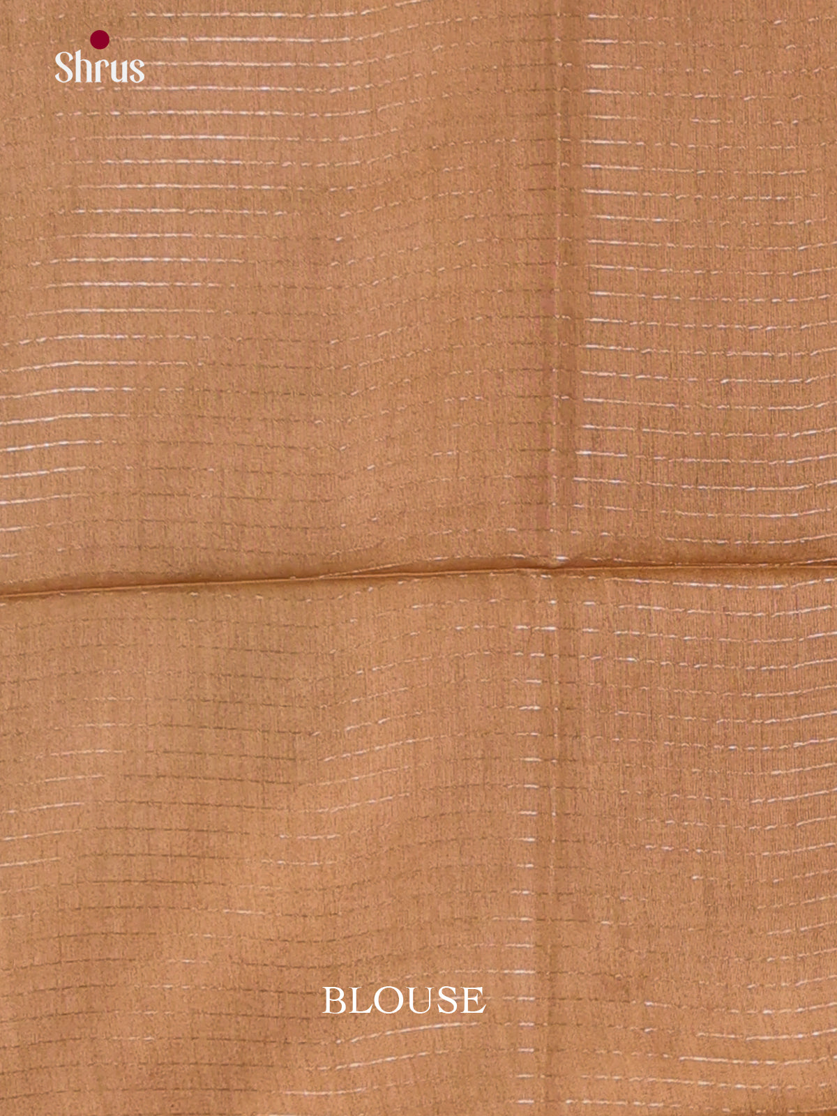 Cream & Light Brown - Shibori Saree