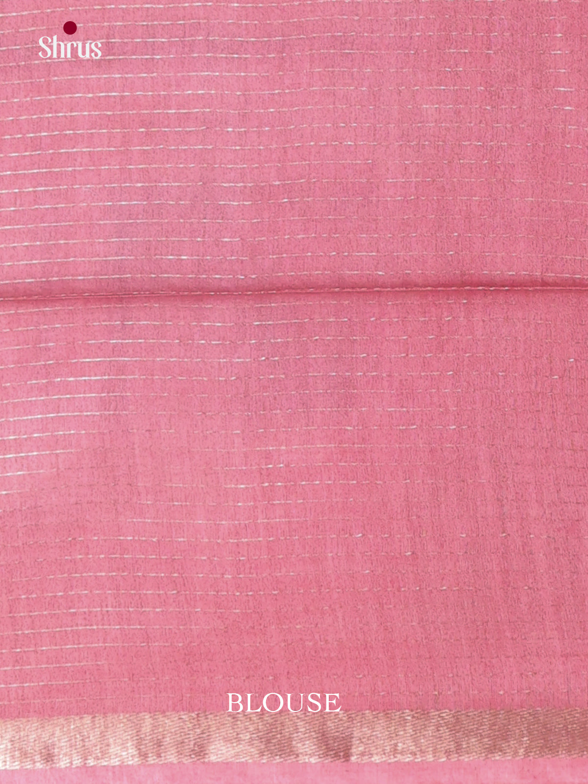 Cream & Pink - Shibori Saree