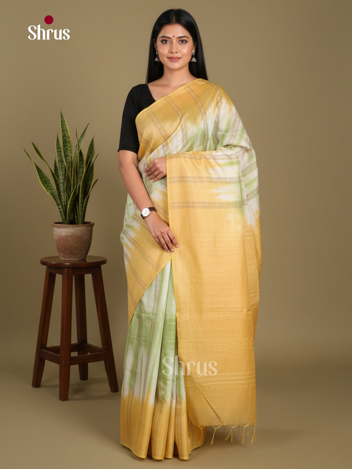 DKS22356 - Shibori Saree - Shop on Shrus.com