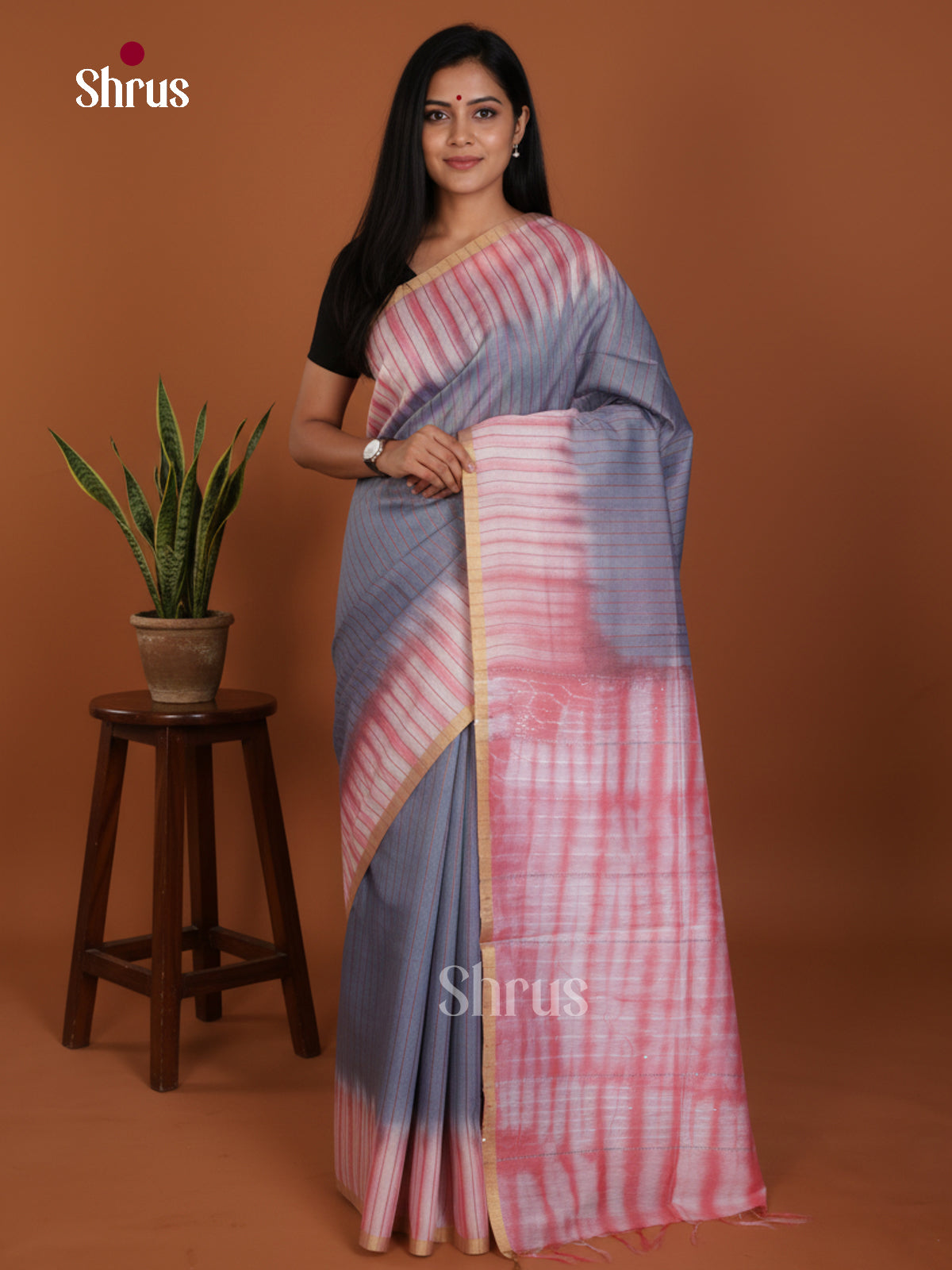 DKS22367 - Shibori Saree - Shop on Shrus.com