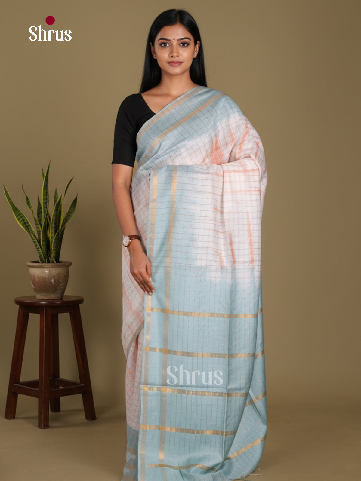 DKS22385 - Shibori Saree - Shop on Shrus.com