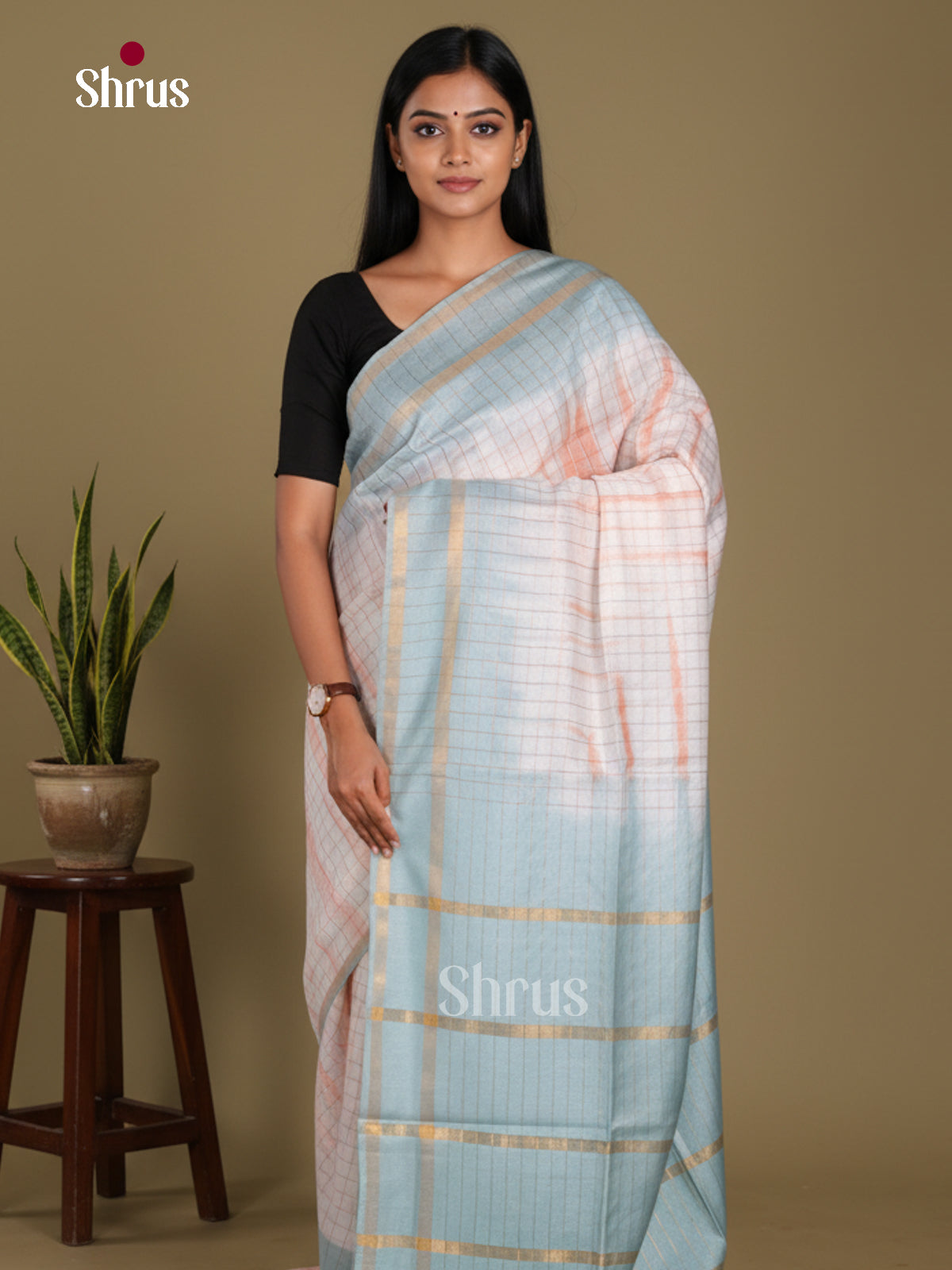 DKS22385 - Shibori Saree - Shop on Shrus.com