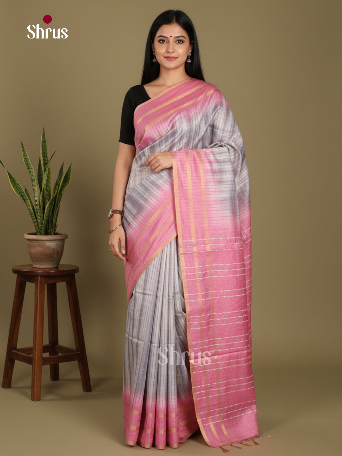 DKS22414 - Shibori Saree - Shop on Shrus.com