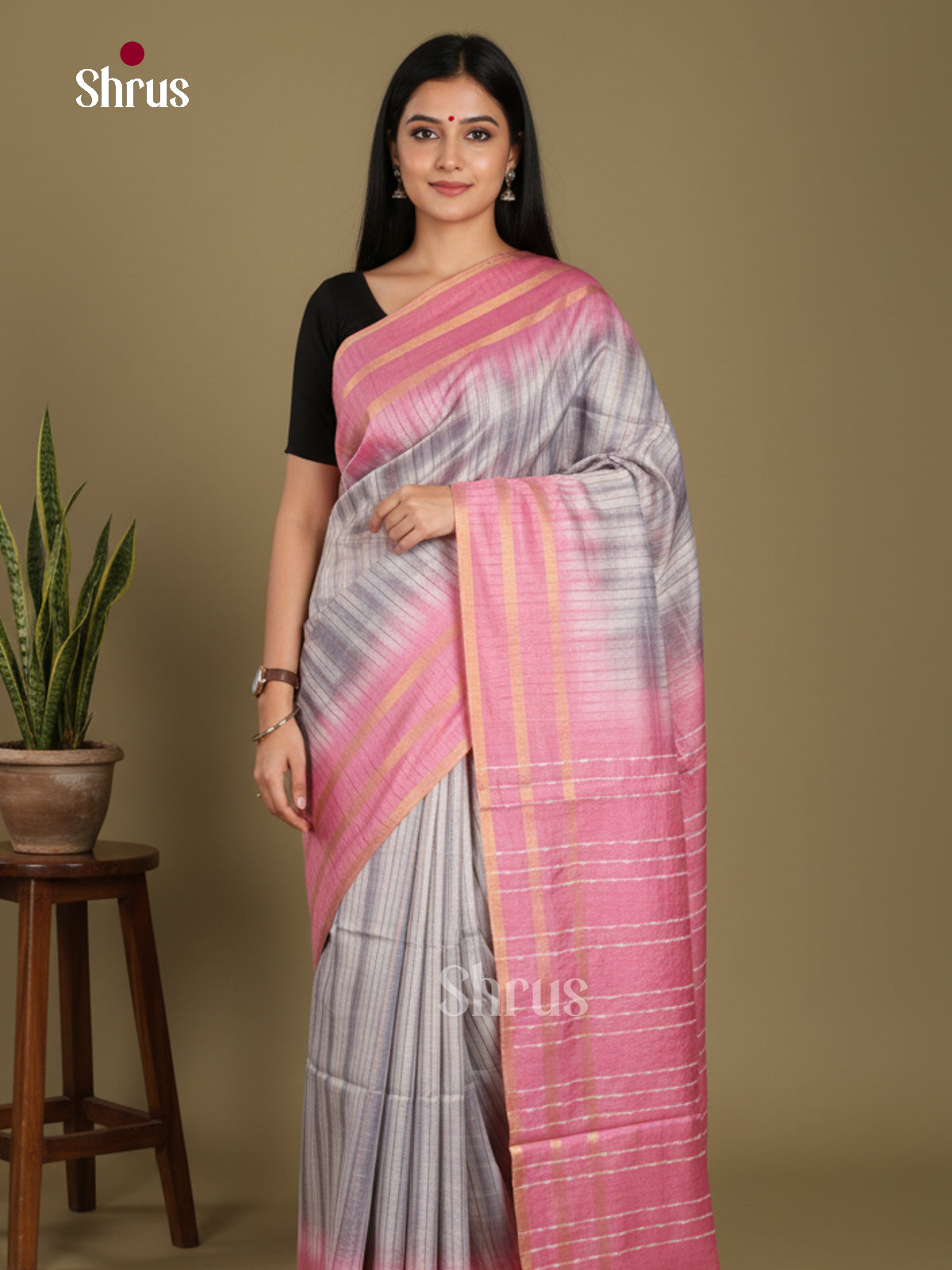 DKS22414 - Shibori Saree - Shop on Shrus.com
