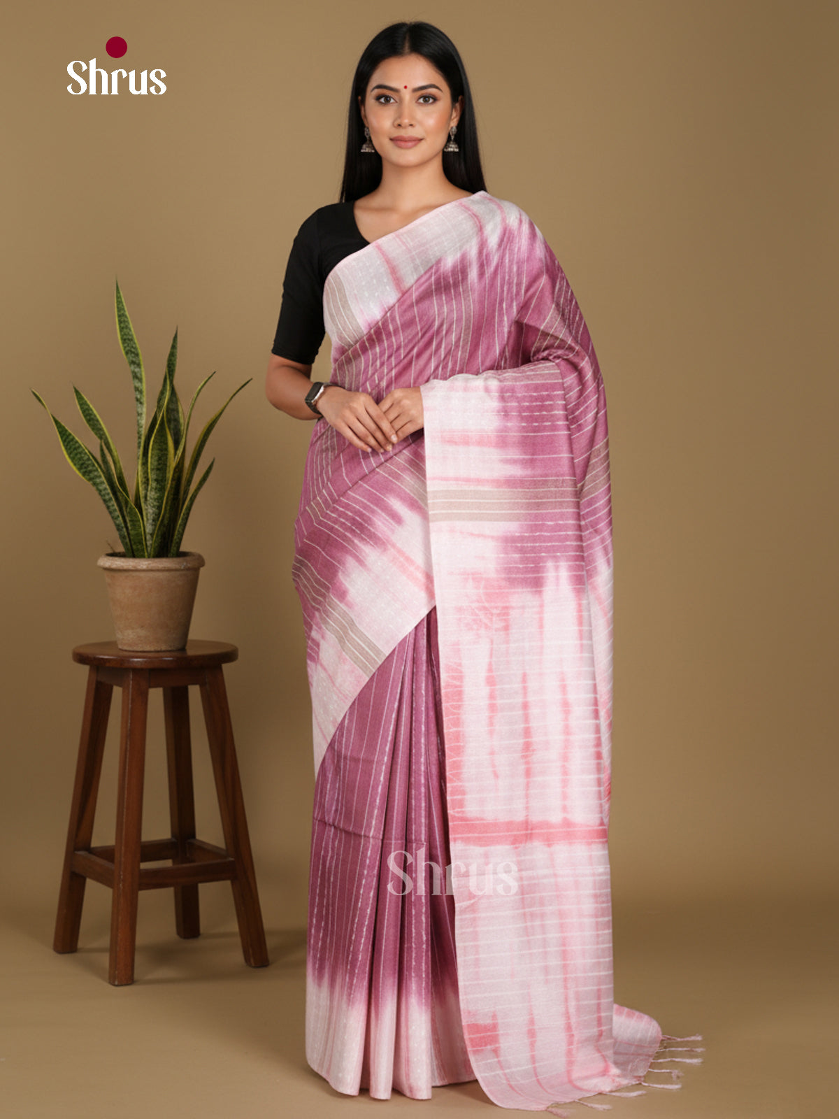 DKS22419 - Shibori Saree - Shop on Shrus.com