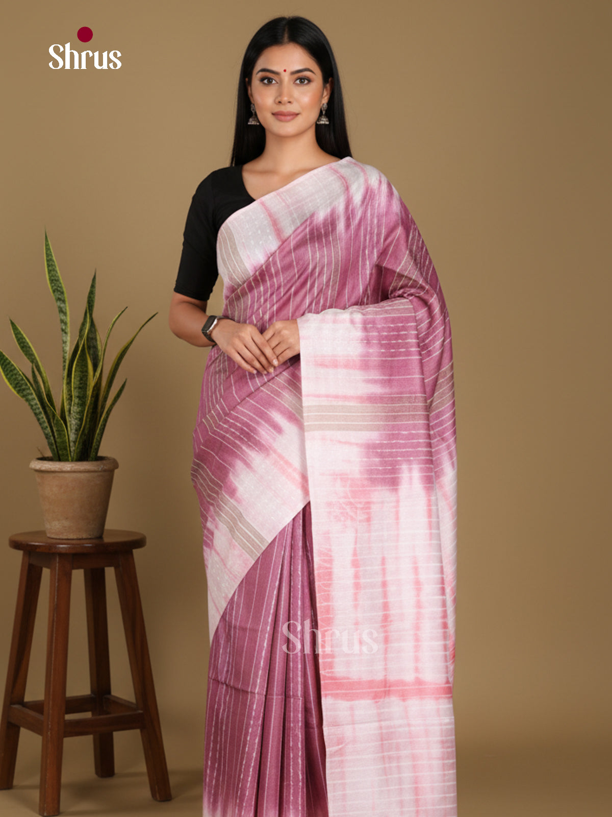 DKS22419 - Shibori Saree - Shop on Shrus.com