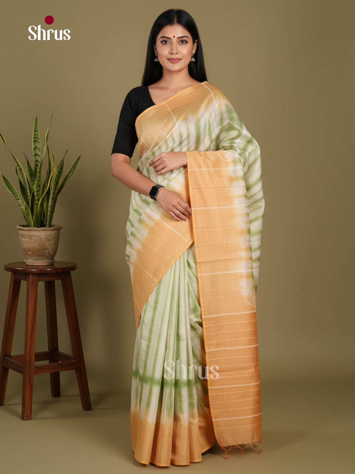 DKS22434 - Shibori Saree - Shop on Shrus.com