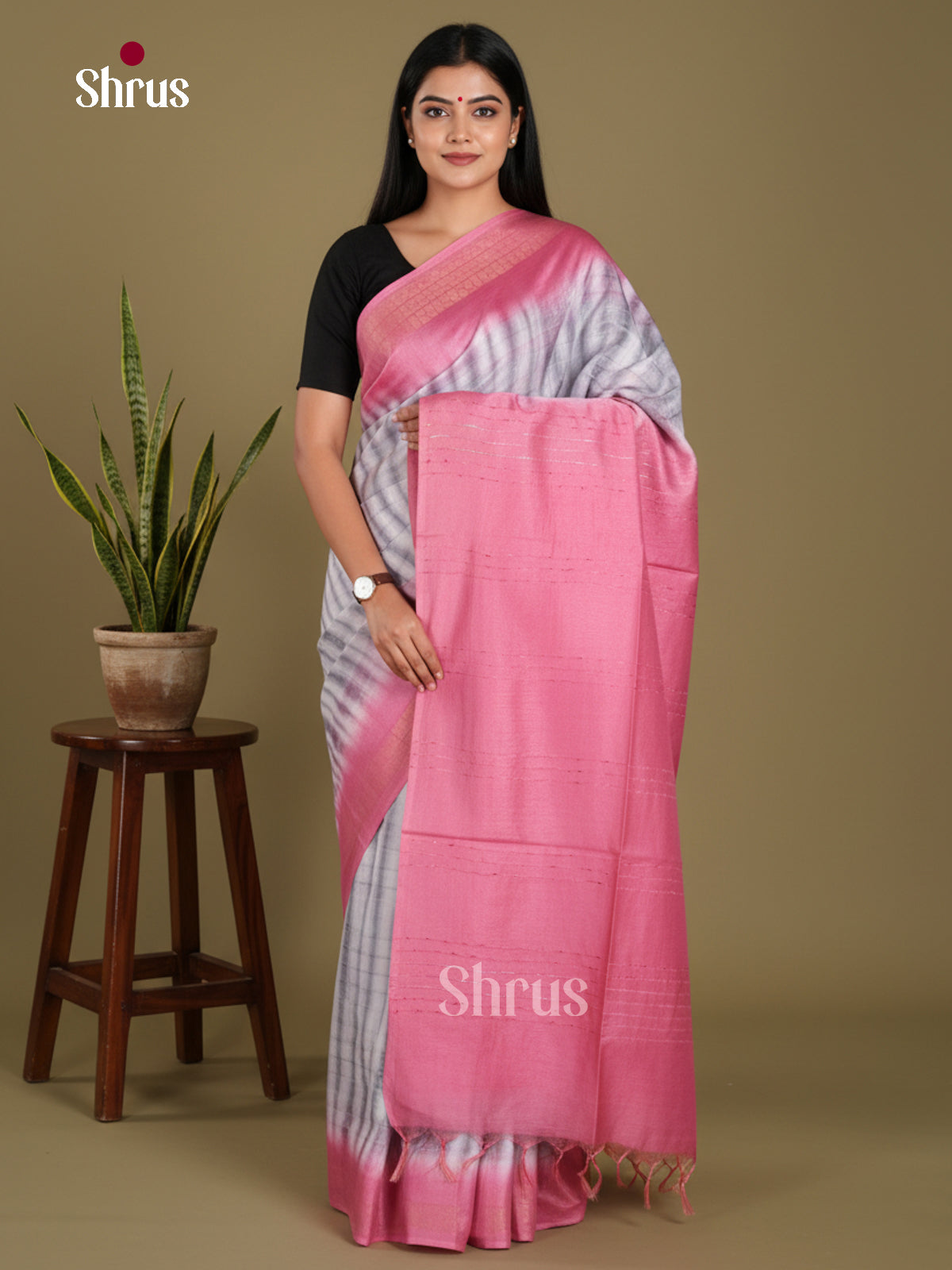 DKS22447 - Shibori Saree