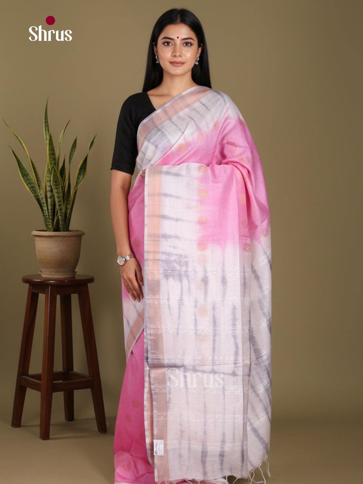 DKS22650 - Shibori Saree - Shop on Shrus.com