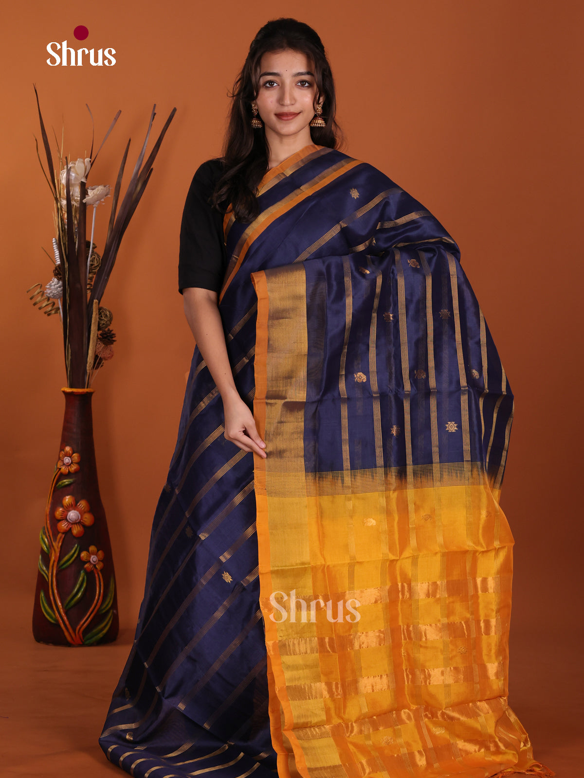 DKS24006 - Silk Cotton Saree - Shop on Shrus.com