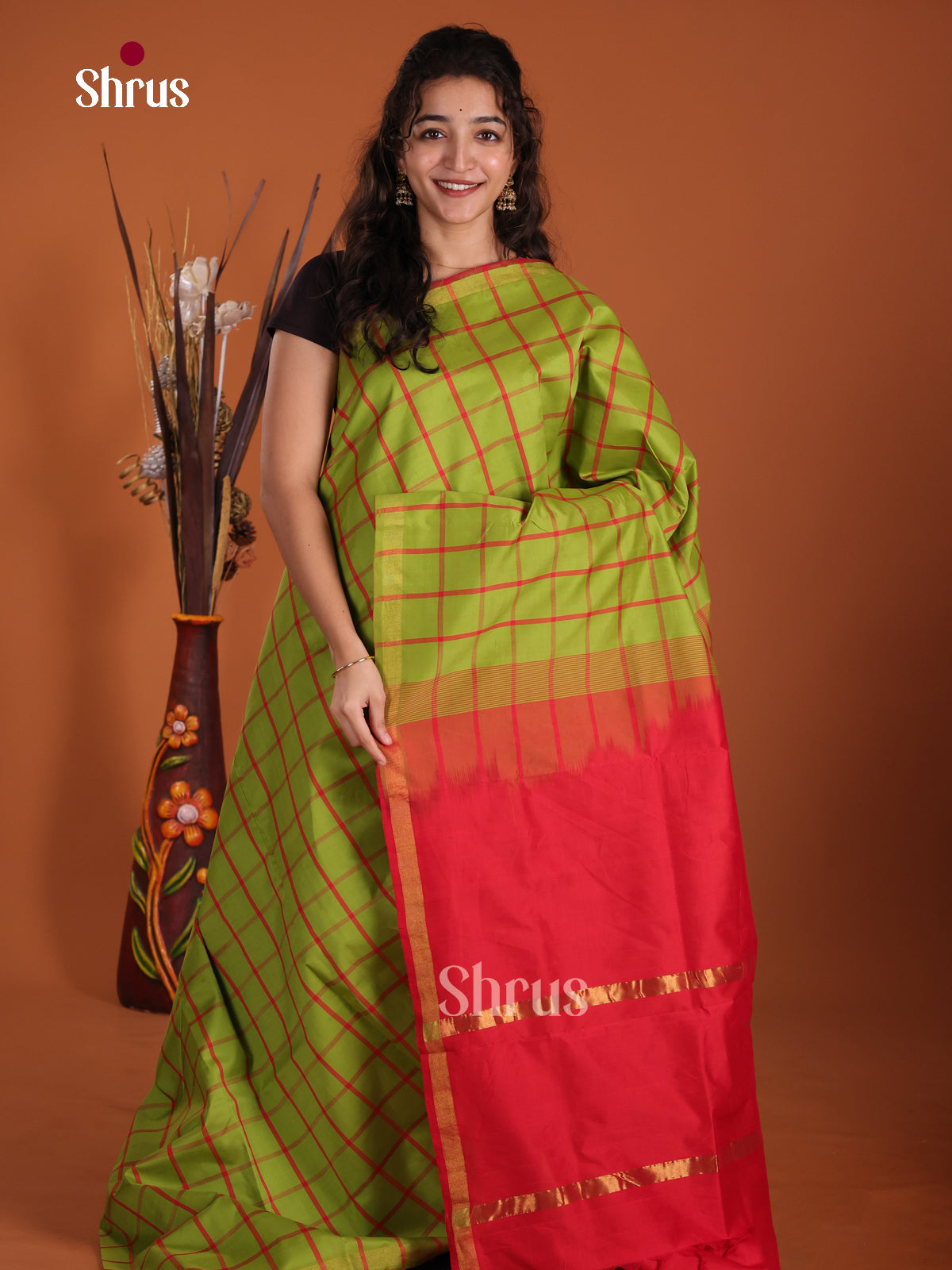 DKS24097 - Silkcotton-halfpure Saree