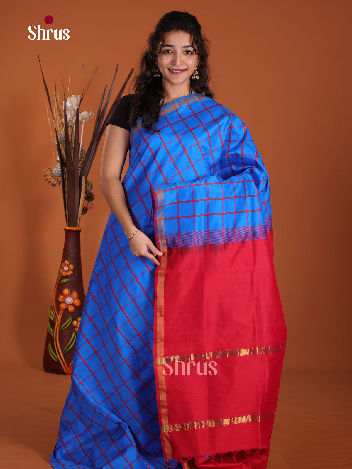 DKS24098 - Silkcotton-halfpure Saree