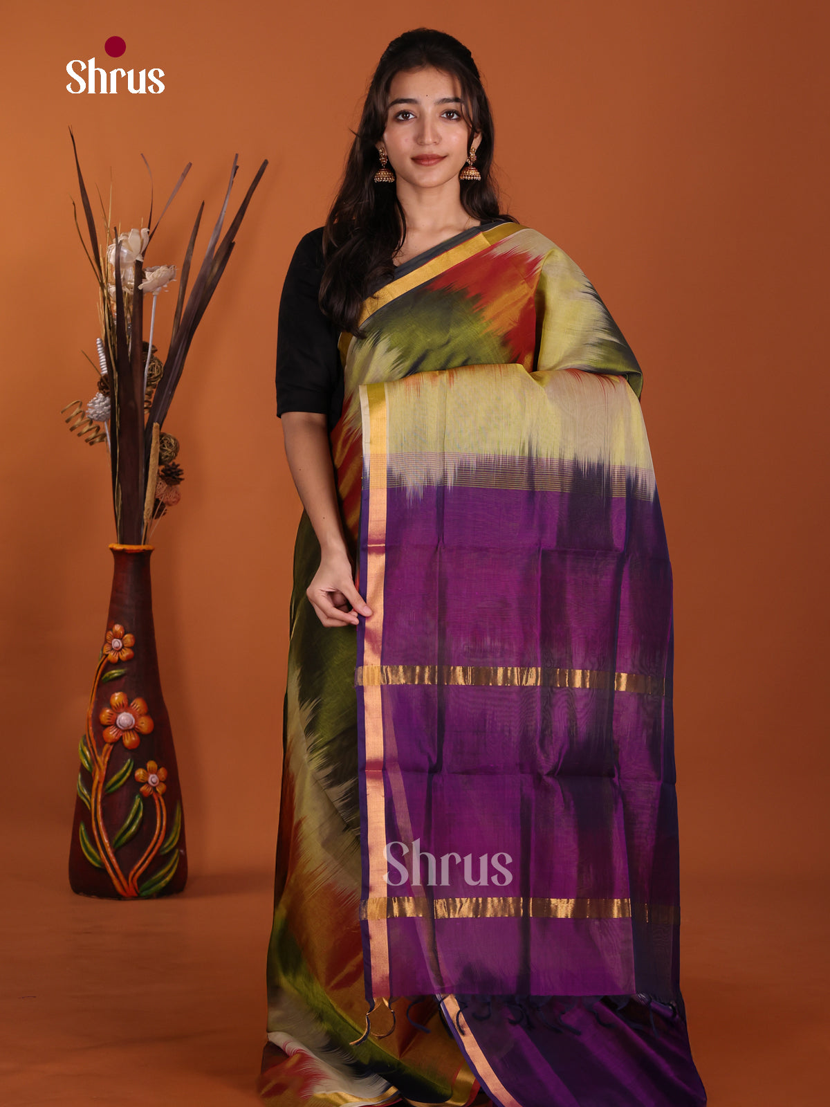 DKS24110 - Silk Cotton Saree