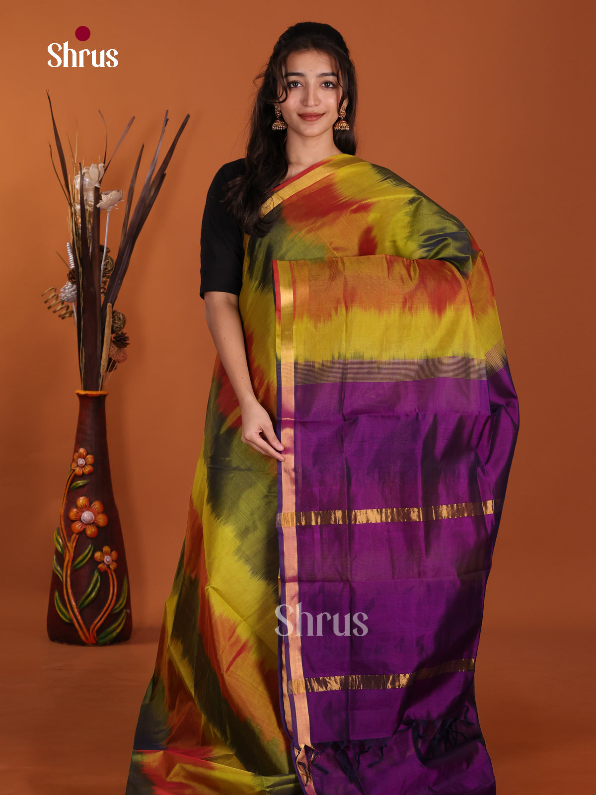 DKS24112 - Silk Cotton Saree