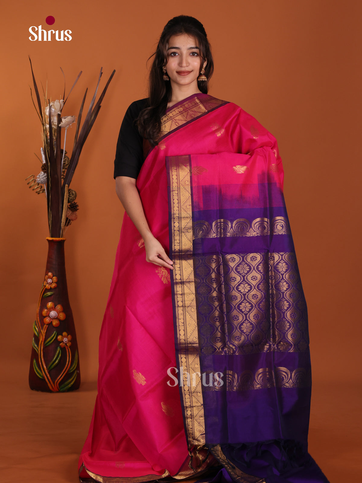 DKS24149 - Silk Cotton Saree