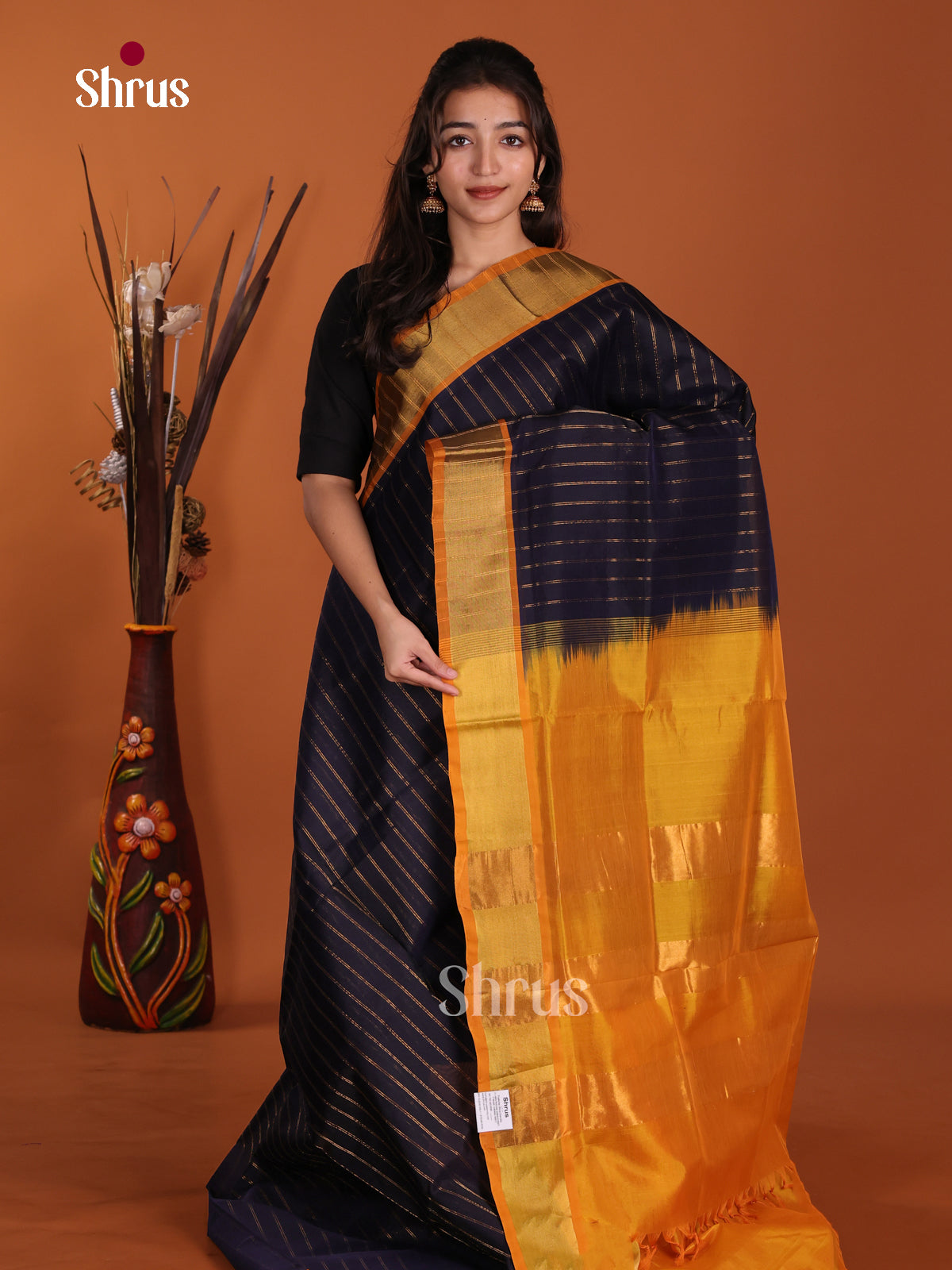 DKS24183 - Silk Cotton Saree - Shop on Shrus.com