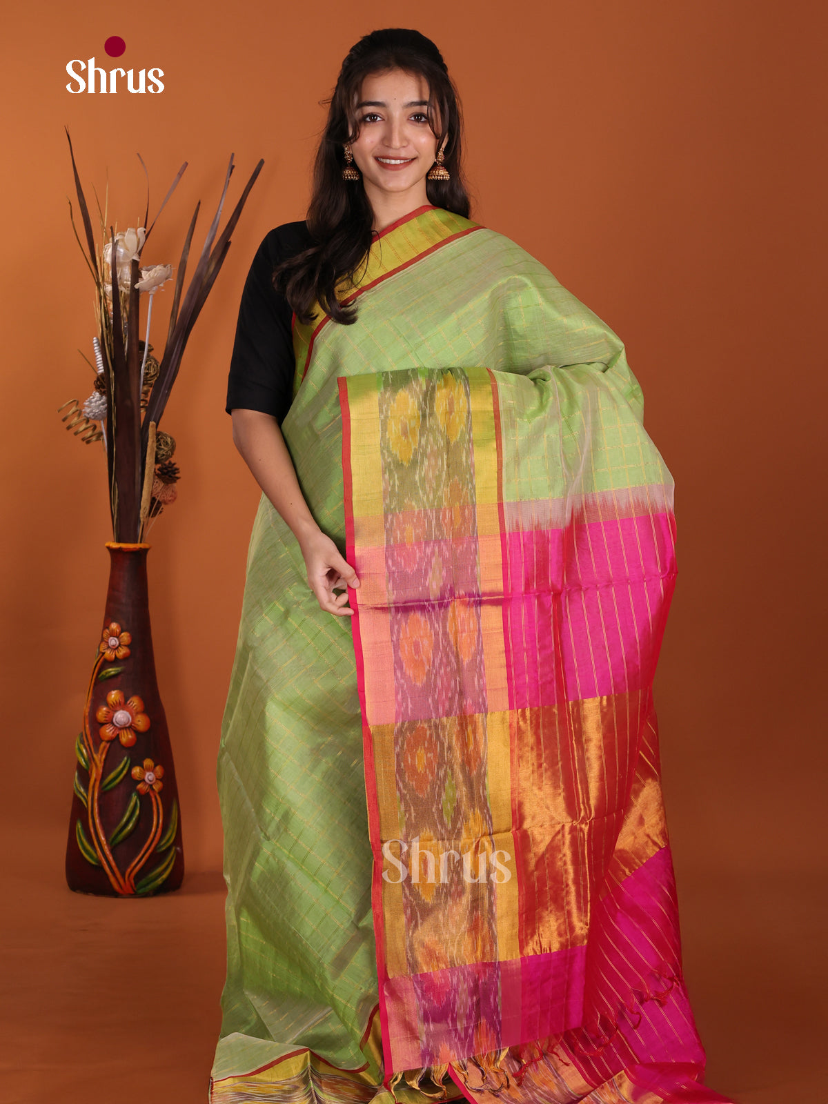 DKS24219 - Silk Cotton Saree