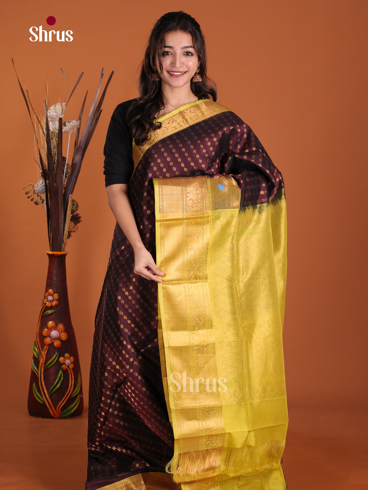DKS24291 - Silk Cotton Saree - Shop on Shrus.com