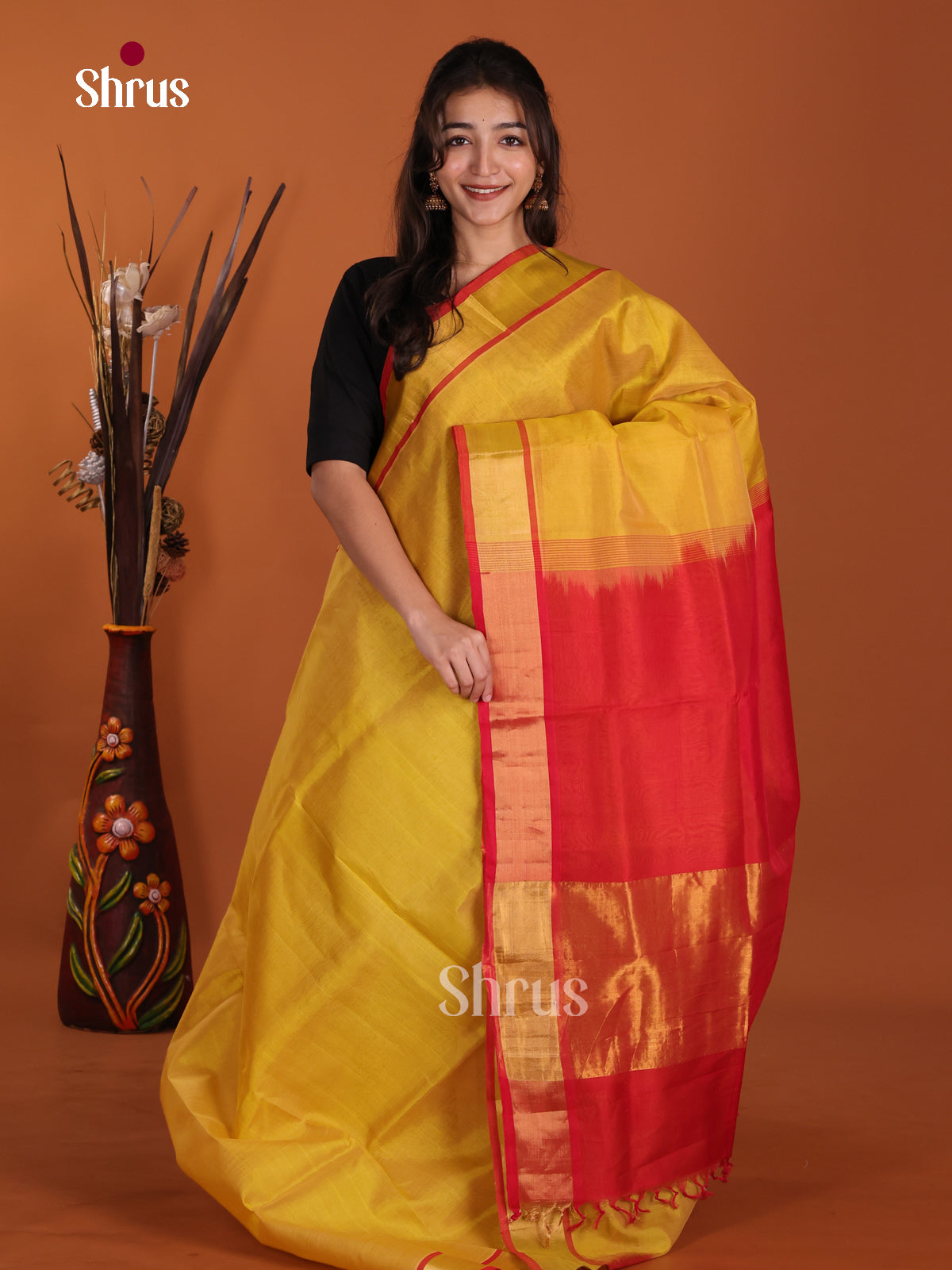 DKS24457 - Silk Cotton Saree - Shop on Shrus.com