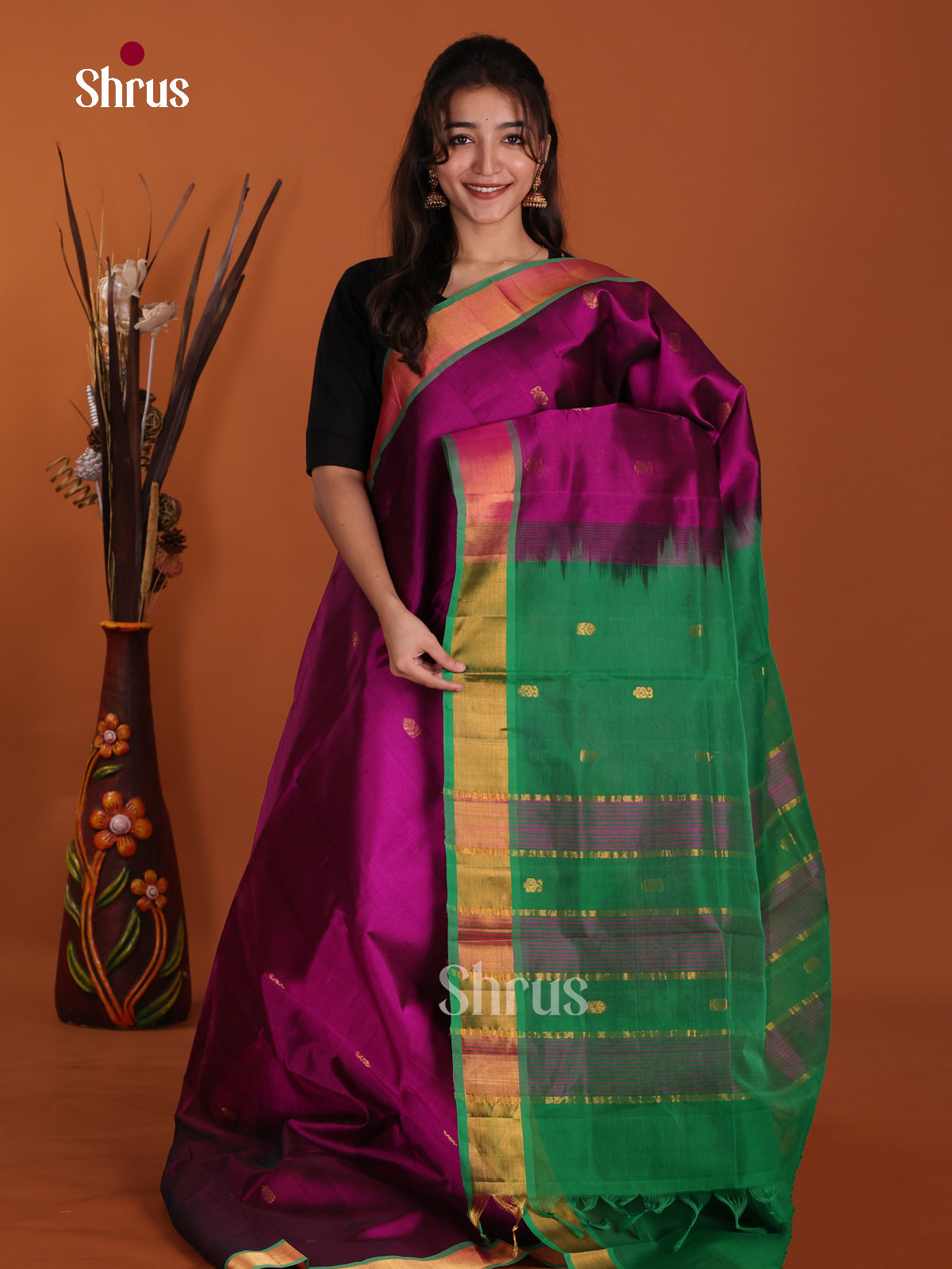 DKS24475 - Silk Cotton Saree