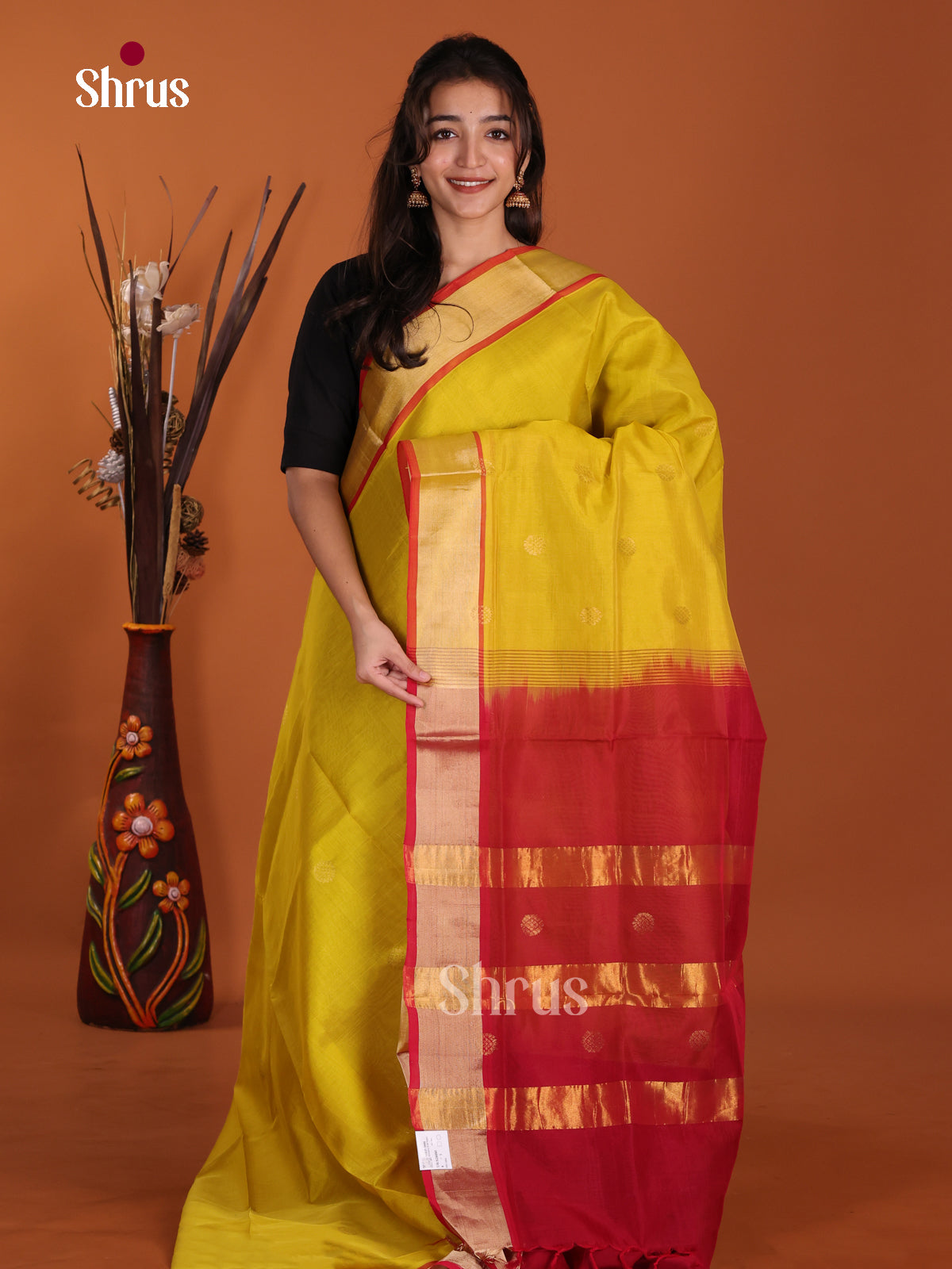 DKS24480 - Silk Cotton Saree