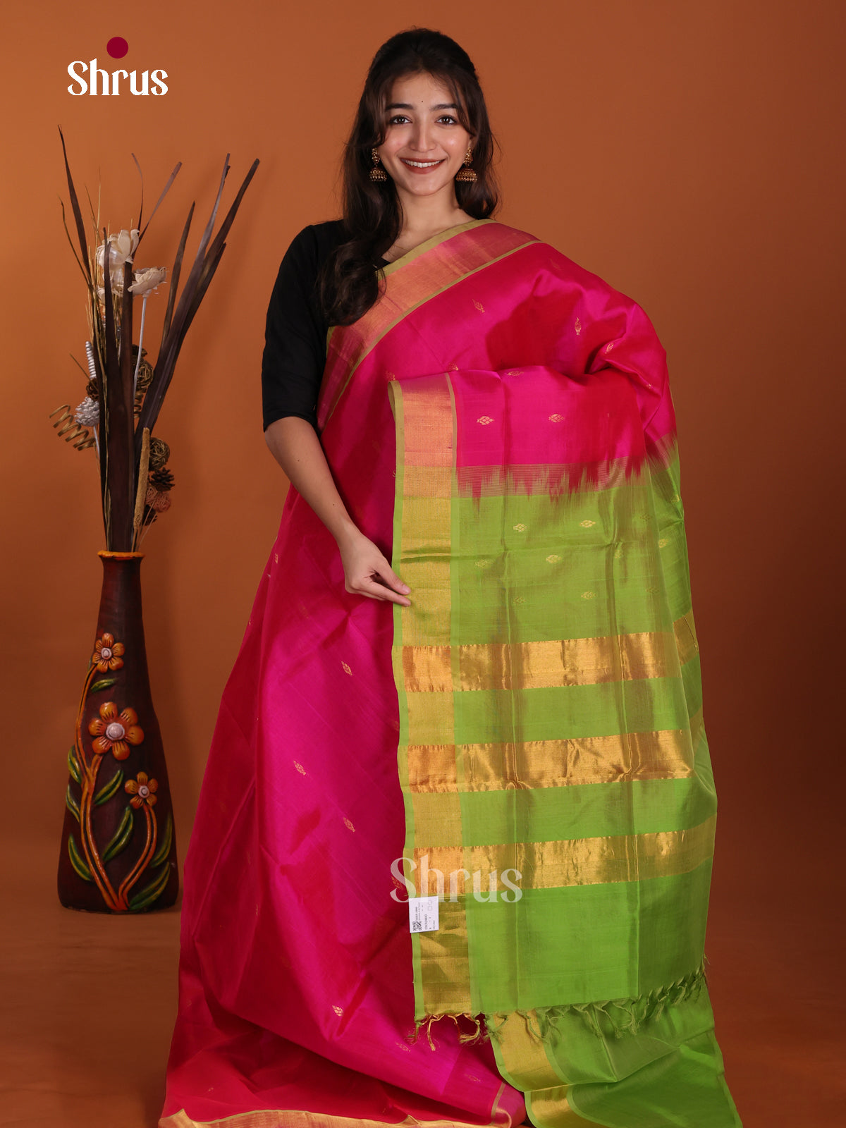 DKS24482 - Silk Cotton Saree - Shop on Shrus.com