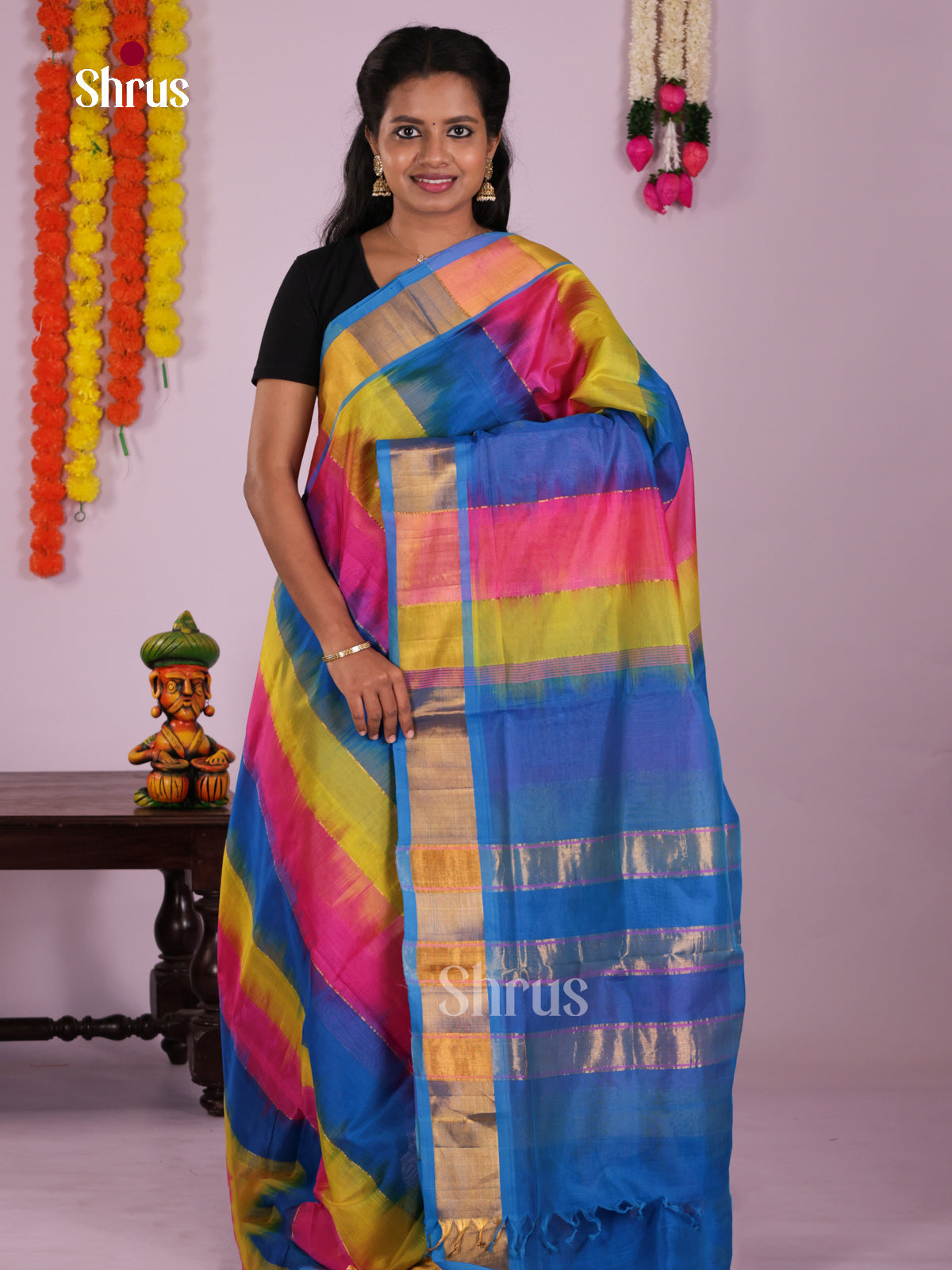 DKS24518 - Silk Cotton Saree