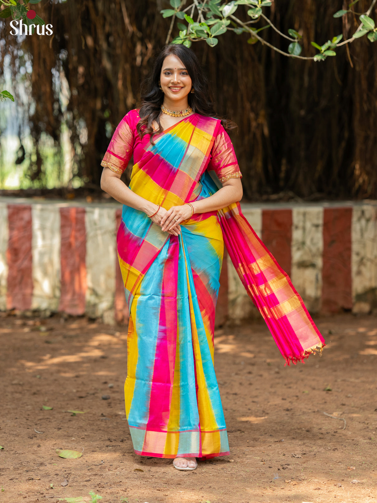 DKS24519 - Silk Cotton Saree