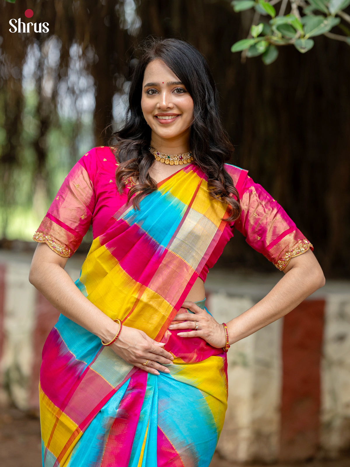 DKS24519 - Silk Cotton Saree